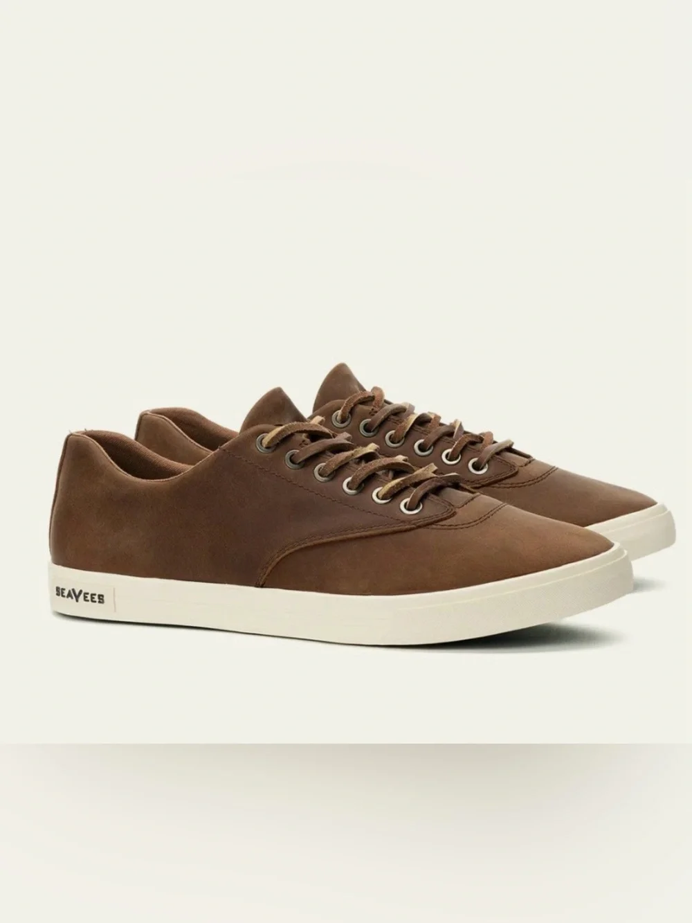 SeaVees Brown Leather Hermosa Sneakers Wintertide BRAND NEW